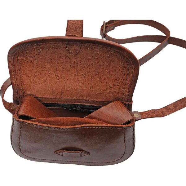 Medieval Merchant's Leather Belt Pouch