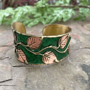 Leaf and Vine Patina Bracelet