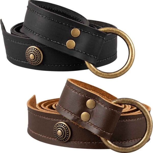 Embellished Ring Belt - 1.25 Inch