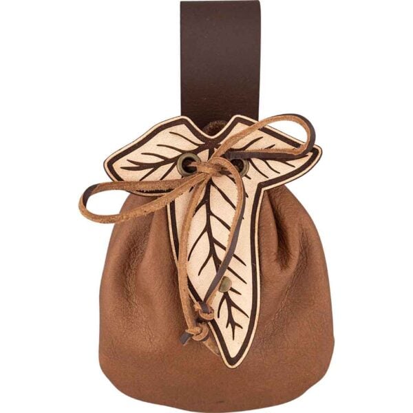 Small Elven Leaf Belt Pouch