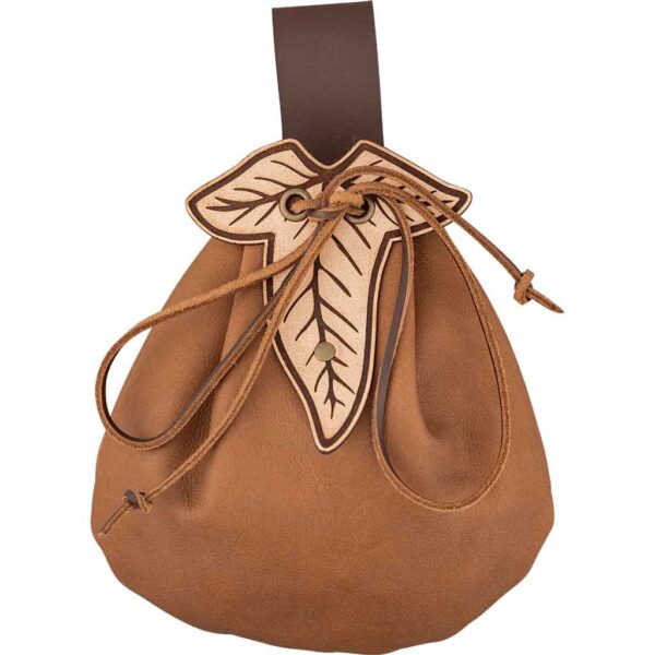 Large Elven Leaf Belt Pouch