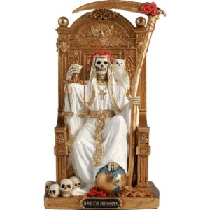 Enthroned Santa Muerte Statue
