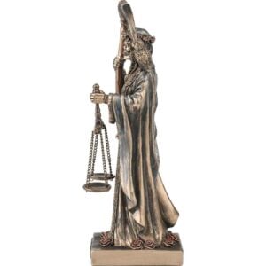 Scythe and Scale Santa Muerte Statue