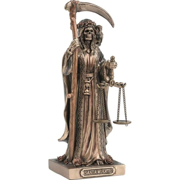 Scythe and Scale Santa Muerte Statue