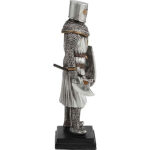 Axe and Shield Crusader Knight Statue