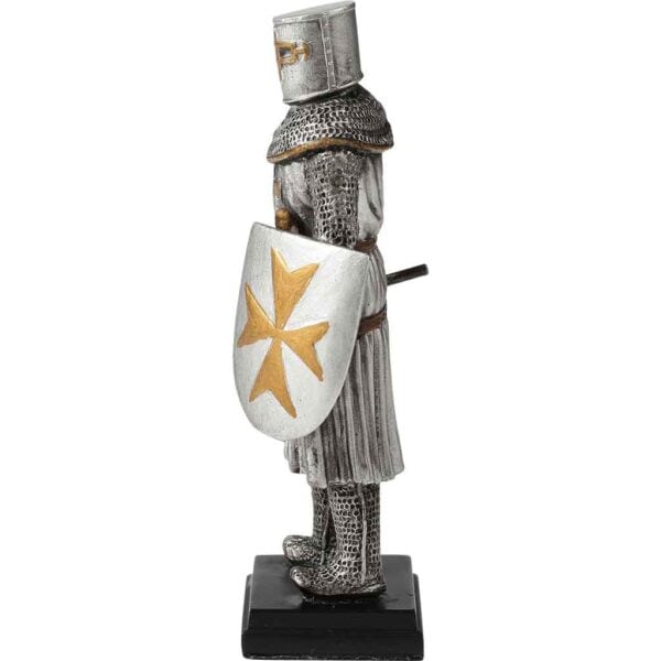 Axe and Shield Crusader Knight Statue