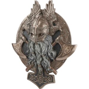 Twin Axe Viking Berserker Wall Plaque