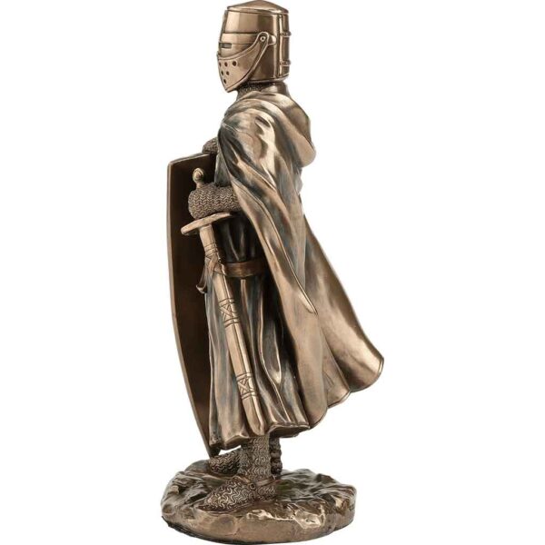 Bronze Sword and Shield Maltese Hospitaller Statue