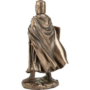 Bronze Sword and Shield Maltese Hospitaller Statue