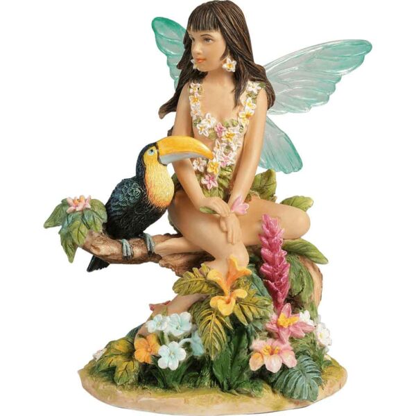 Tropical Cyan Fairy Statue