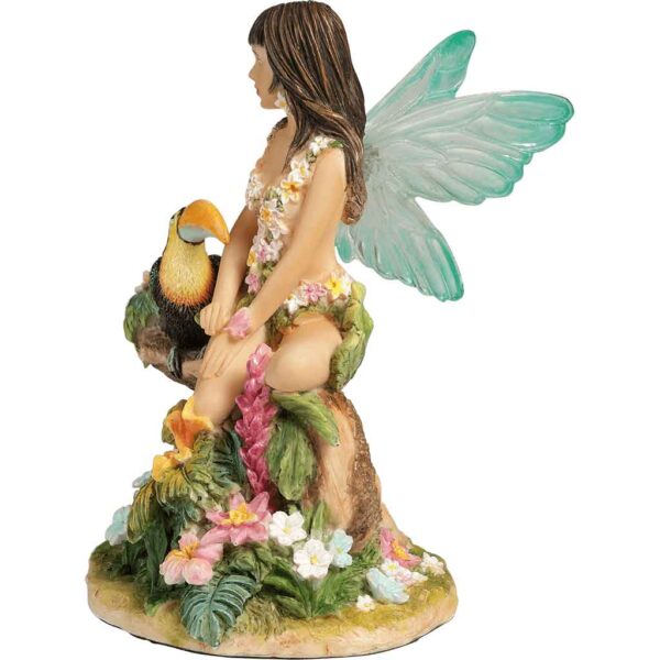 Tropical Cyan Fairy Statue