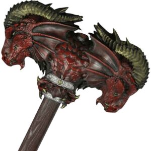 Red Calfera Two-Handed LARP Hammer