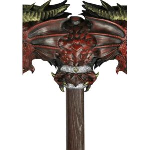 Red Calfera Two-Handed LARP Hammer
