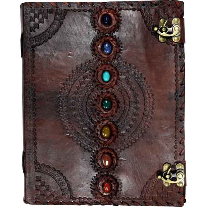 Chakra Stone Leather Journal