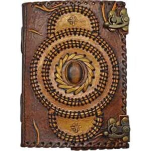 Tiger Eye Two-Tone Leather Journal