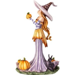 Pumpkin Witch Statue