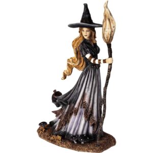 Bewitching Autumn Witch Statue