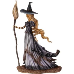 Bewitching Autumn Witch Statue