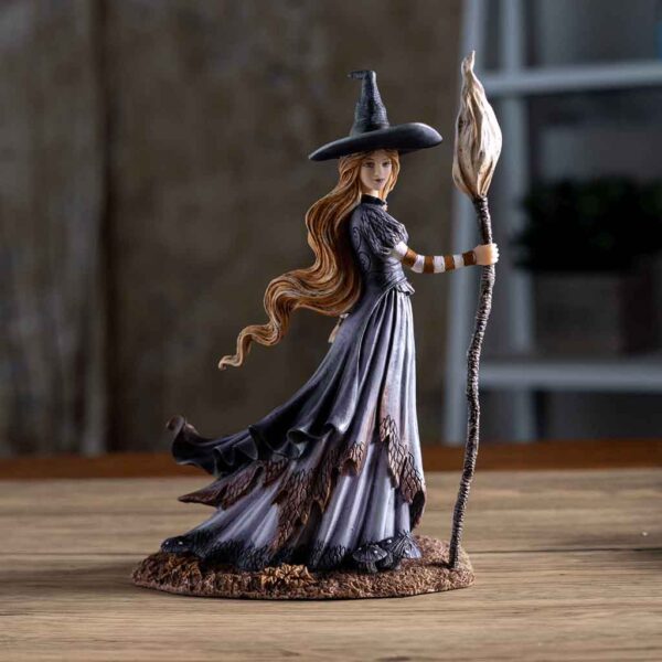 Bewitching Autumn Witch Statue