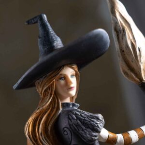 Bewitching Autumn Witch Statue