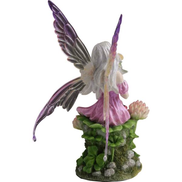 Pink Fairy And The Clovers Statue