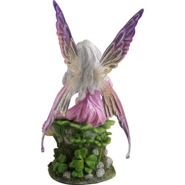 Pink Fairy And The Clovers Statue