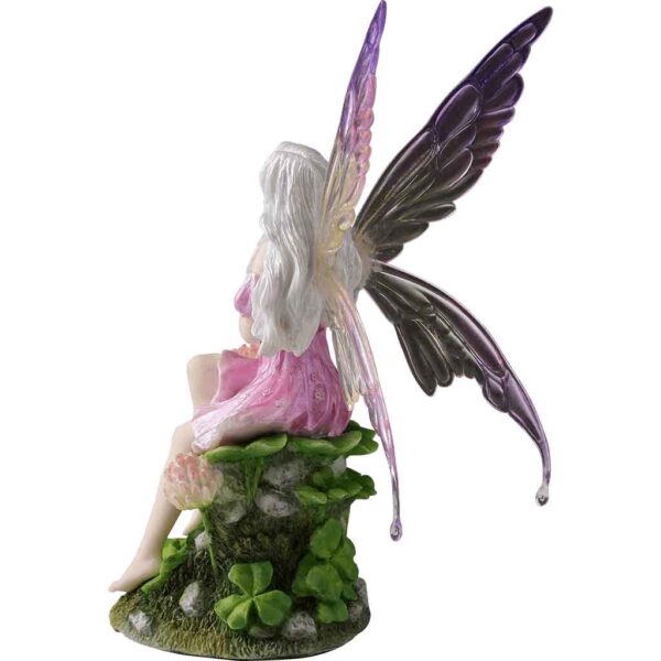 Pink Fairy And The Clovers Statue