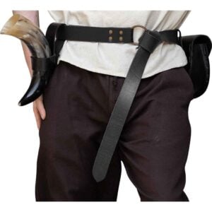 Kegan Celtic Ring Belt - Black