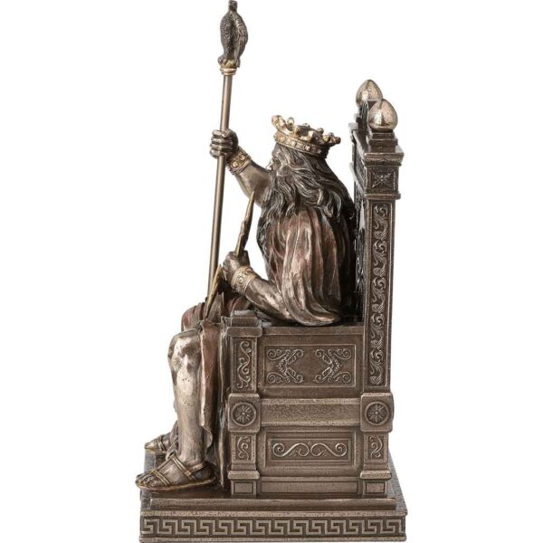 Enthroned Zeus with Thunderbolt Statue