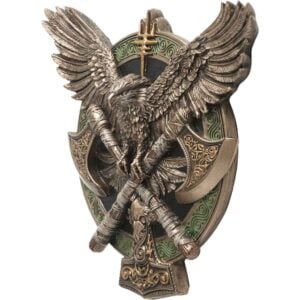 Valhalla Axe and Falcon Shield Wall Plaque