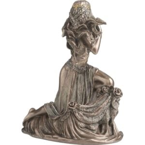 Bronze Salome with Skull Statue