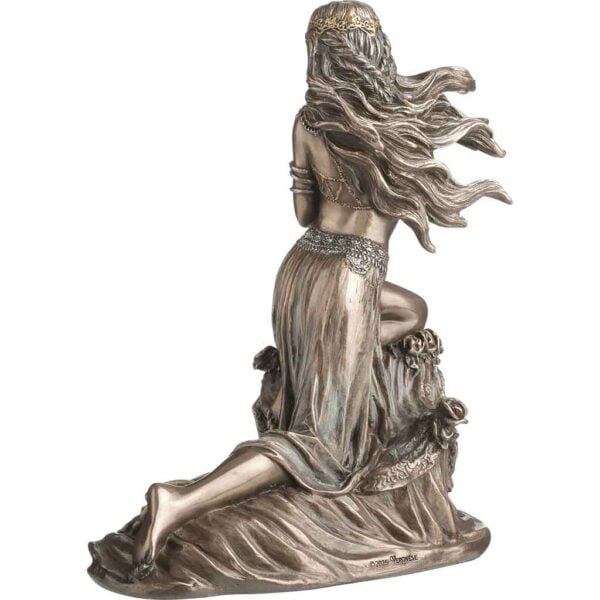 Bronze Salome with Skull Statue