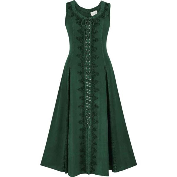 Trinity Celtic Fantasy Dress - Huntress Green