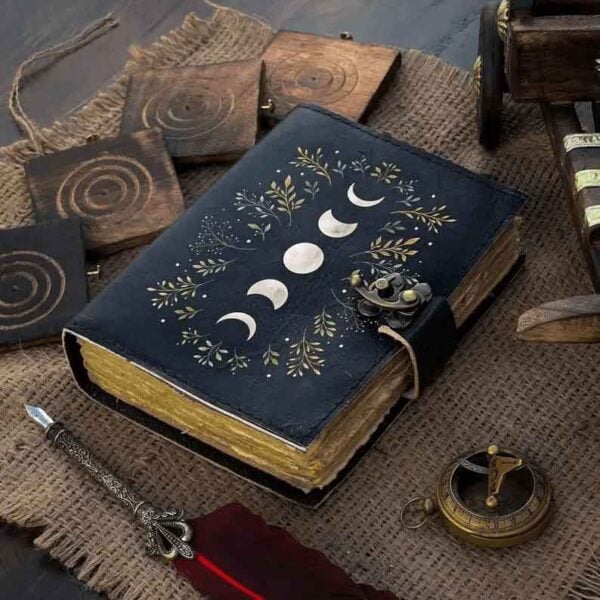 Moon Phase Leather Journal