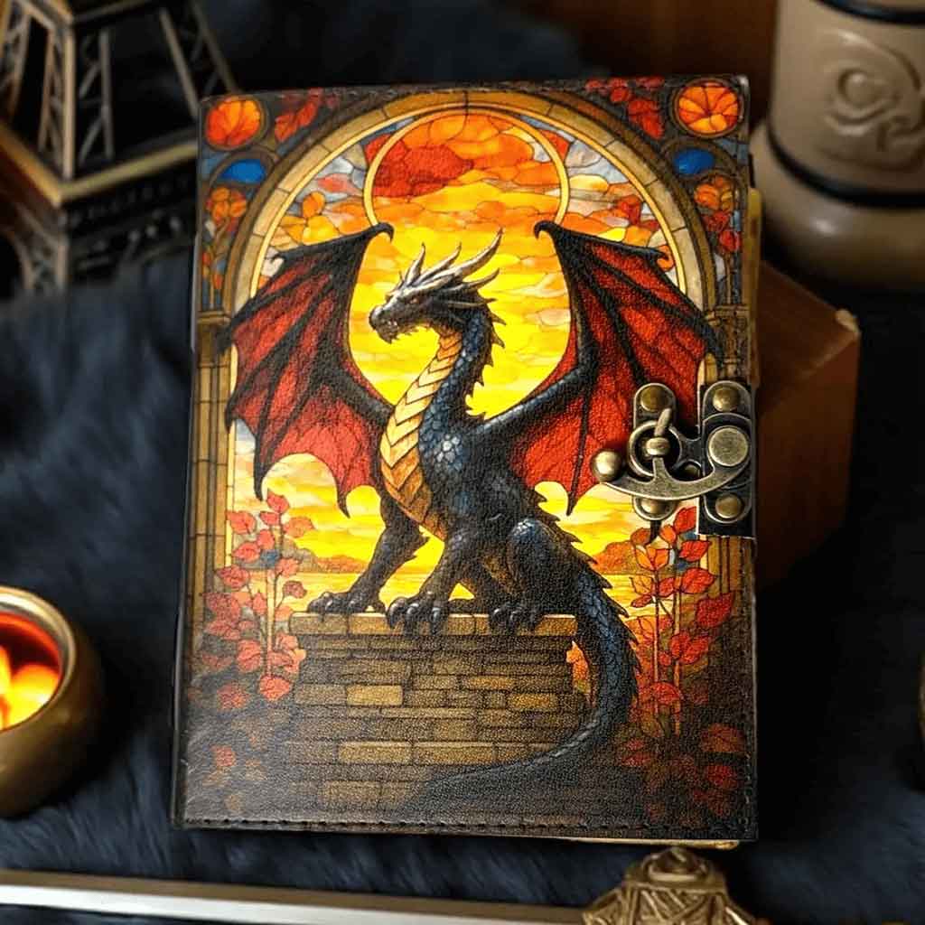 Grimoire Dragon Leather Journal