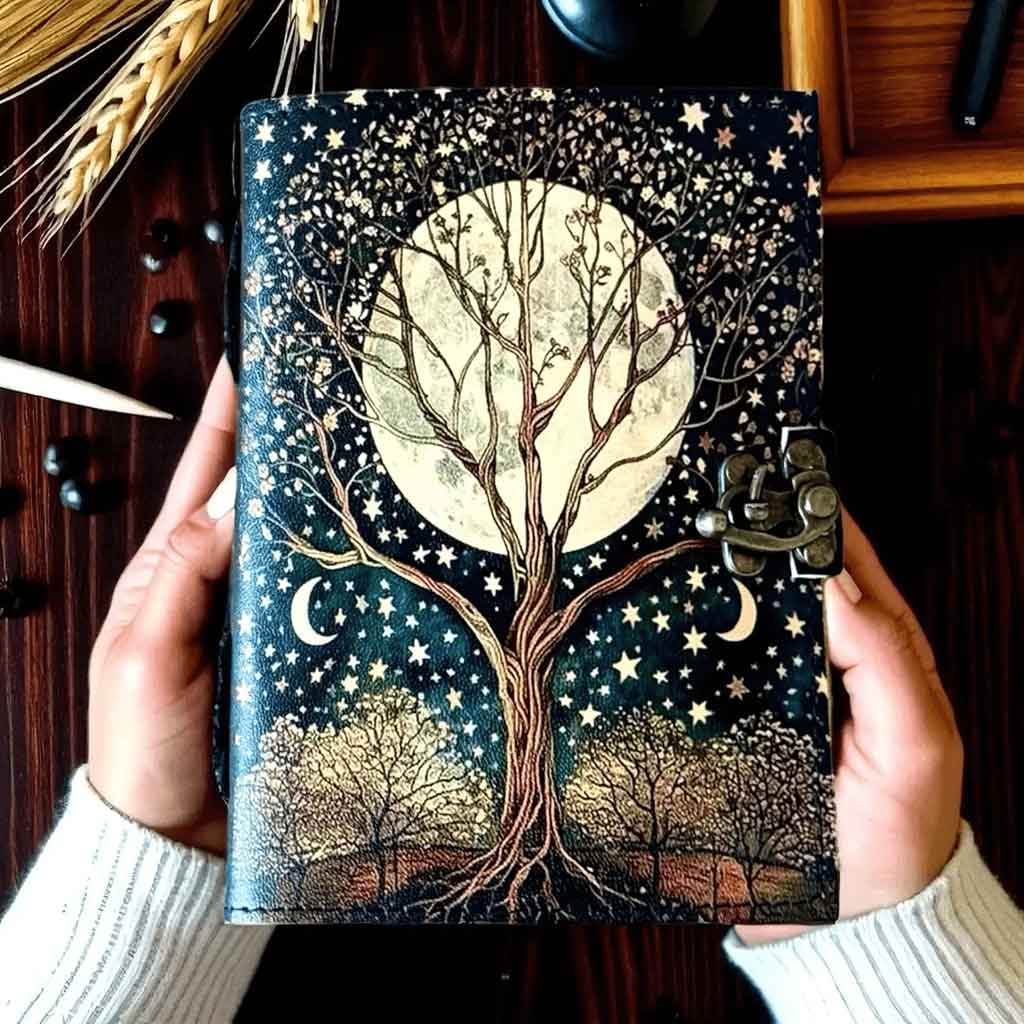 Tree and Sky Leather Journal