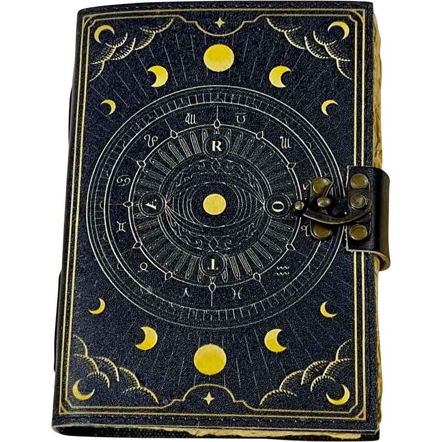 Zodiac Moon Leather Journal