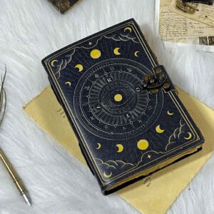Zodiac Moon Leather Journal