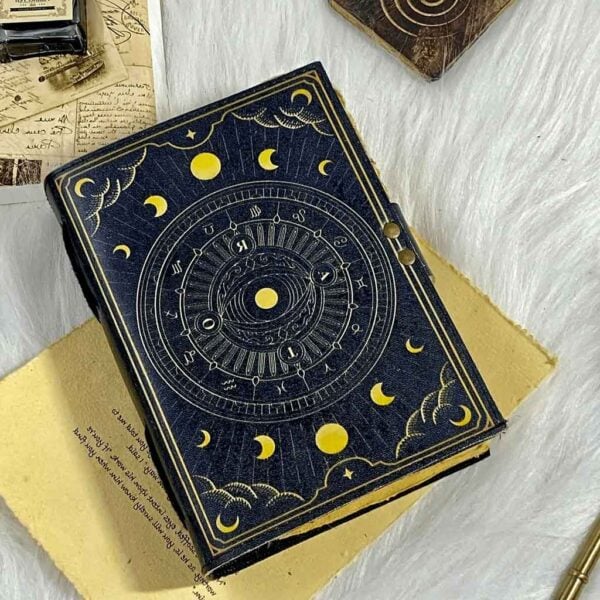 Zodiac Moon Leather Journal
