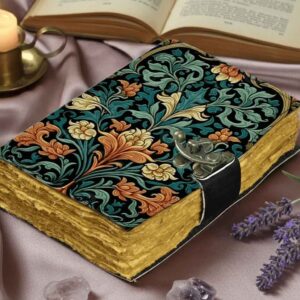 Floral Fantasy Leather Journal