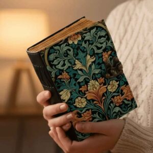 Floral Fantasy Leather Journal