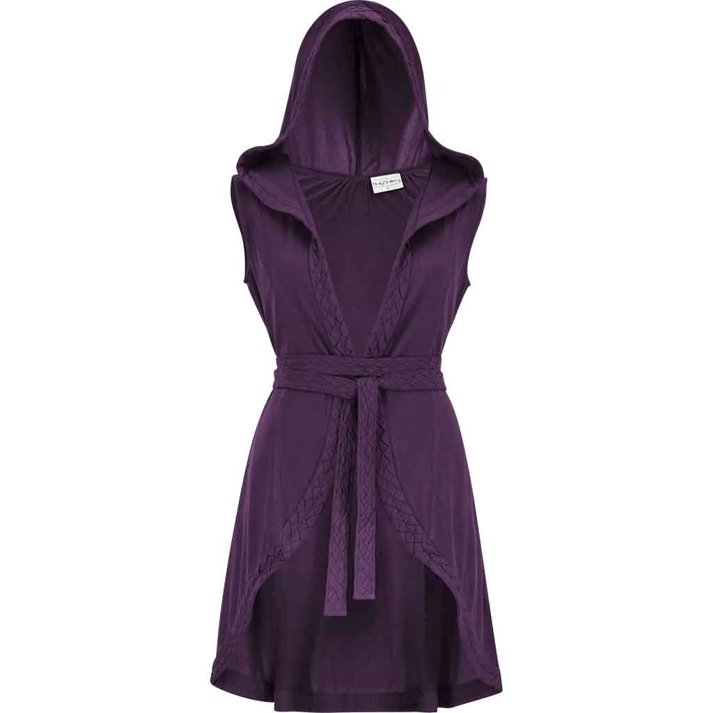 Rogue Hooded Tunic Vest - Mystic Purple