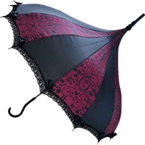 Burgundy Rose Gothic Umbrella