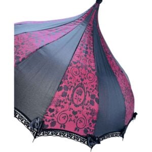 Burgundy Rose Gothic Umbrella