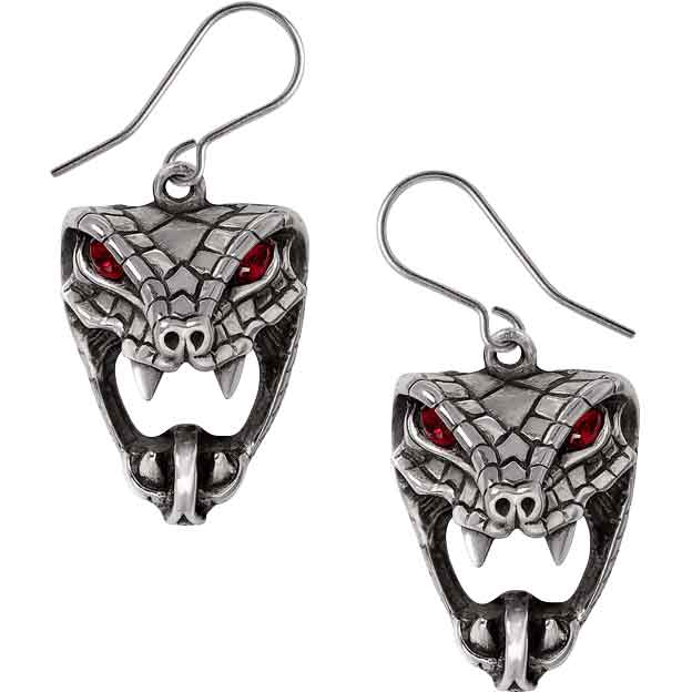 Snake Bite Dropper Earrings