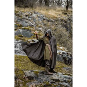 Johannes Medieval Cloak - Dark Brown