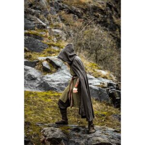 Johannes Medieval Cloak - Dark Brown