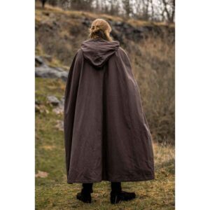 Johannes Medieval Cloak - Dark Brown