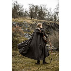 Johannes Medieval Cloak - Dark Brown