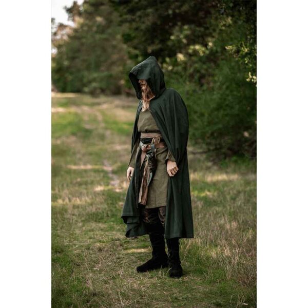 Johannes Medieval Cloak - Green